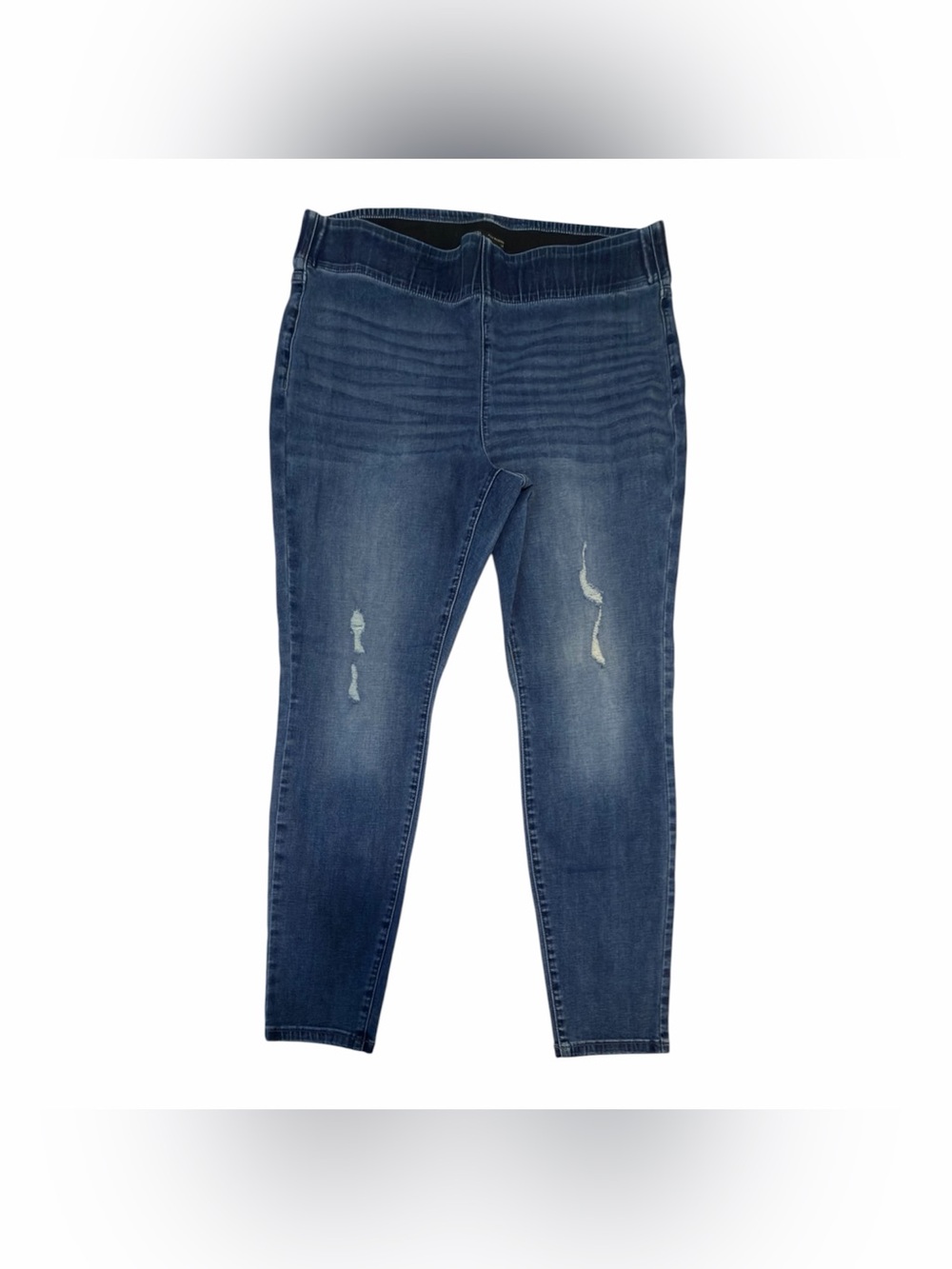 Simply Vera Vera Wang Women’s Pull-On Skinny Stretch Distressed Jeans Sz 14✨NEW✨